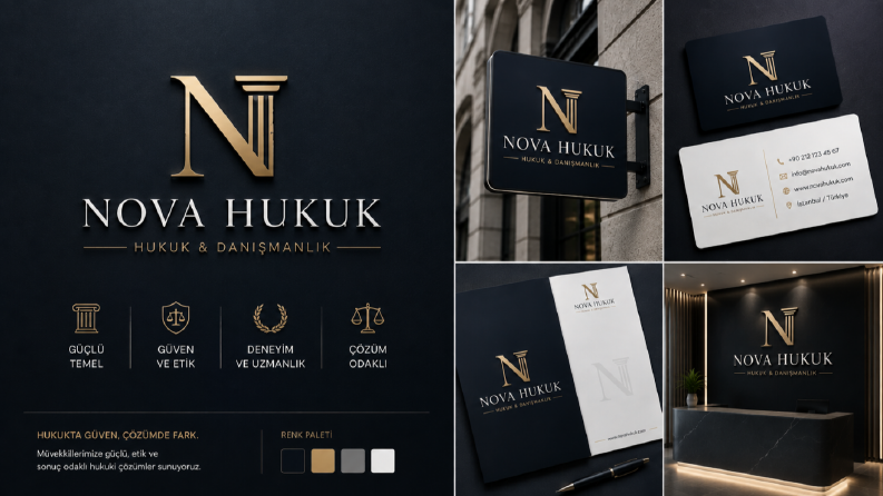 NOVA HUKUK — Kurumsal Hukuk Bürosu Logo Tasarımı