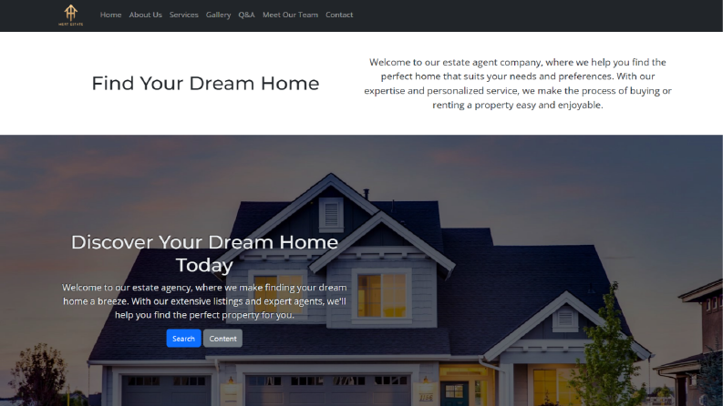 İngilizce Gayrimenkul Web Sitesi