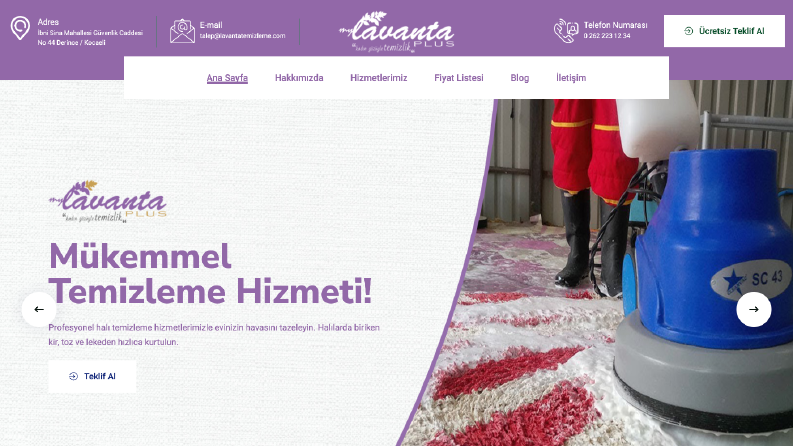 Özelleştirilmiş Web Sitesi 
