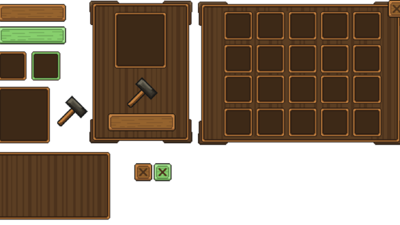 Pixel Art Oyun için Demirci UI