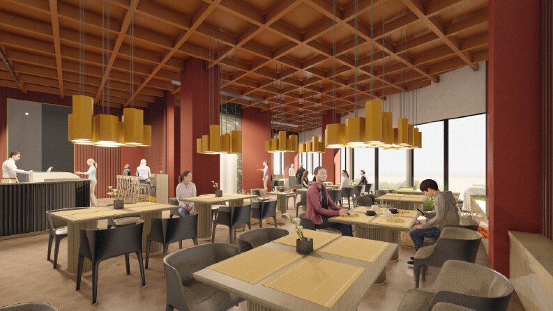 Restaurant iç mekan render ve animasyon çalışması