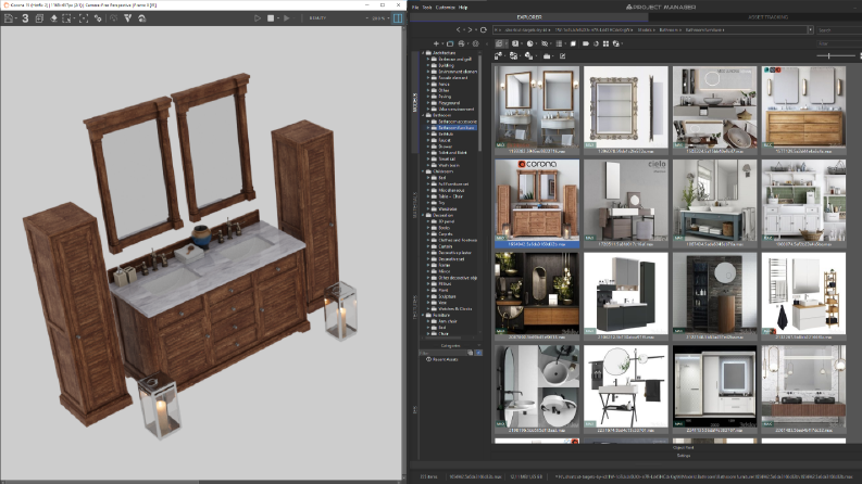 1.61 TB 3D Model Arşivi - Project Manager