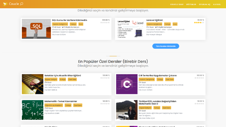 Online Canlı Ders Platformu
