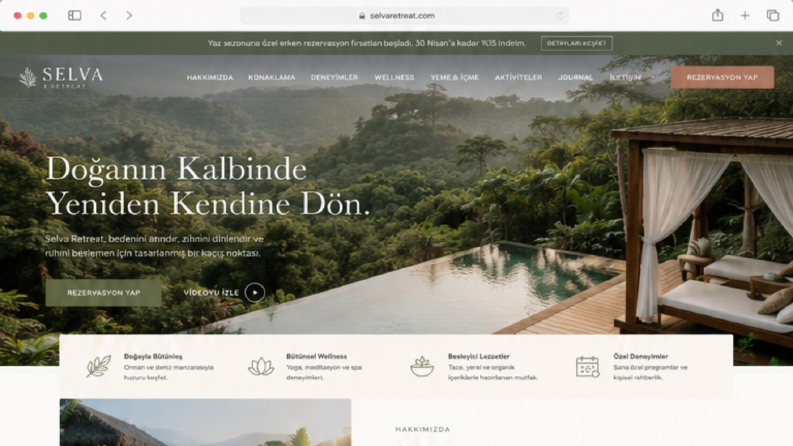 Selva Retreat Otel & Wellness Web Sitesi
