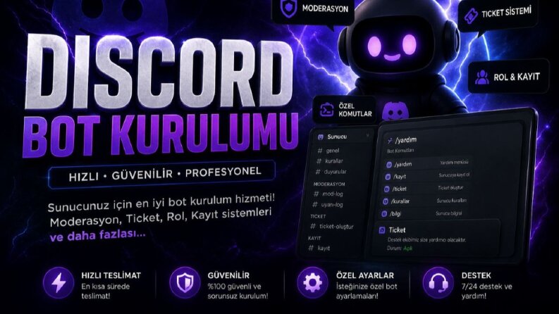 Discord Bot Kurulumu - Profesyonel Sistem Örneği