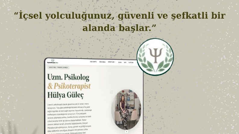 Kurumsal Psikoterapi ve Danışmanlık Web Arayüz Tasarımı