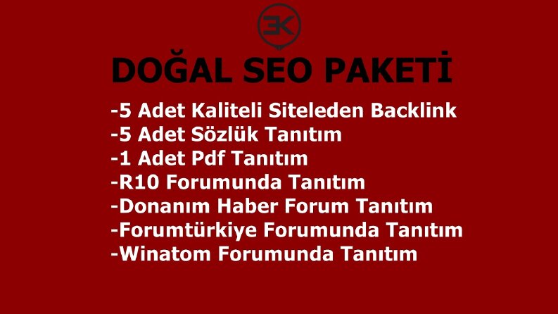 Doğal Seo Paketi