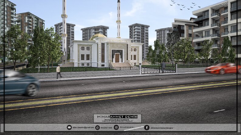 AD Mimarlık 800 kişilik Cami projemiz