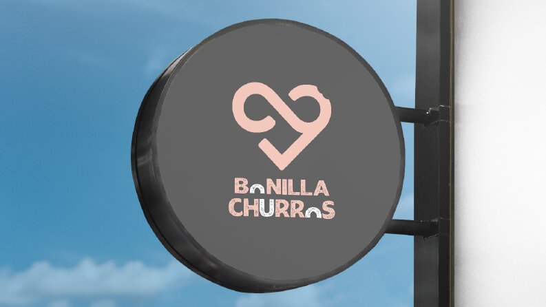 Churros Cafe Logo ve Tabela Tasarımı