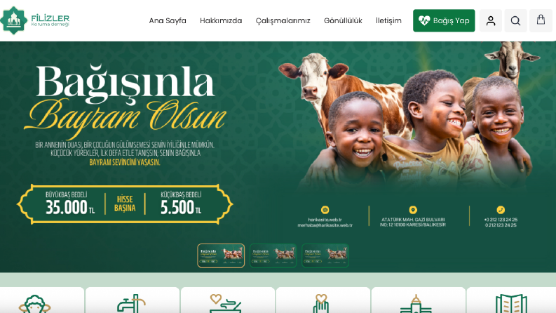 Dernek Site Tasarımı - Anahtar Teslim E-ticaret Sitesi