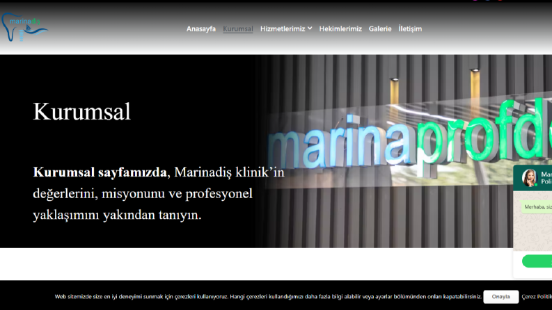 Hizmet sektörü web site kurulumu
