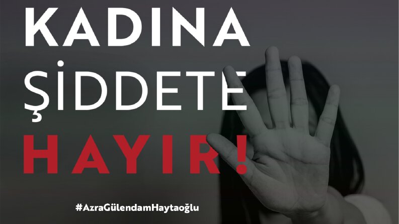 Kadına Şiddete Hayır Afiş