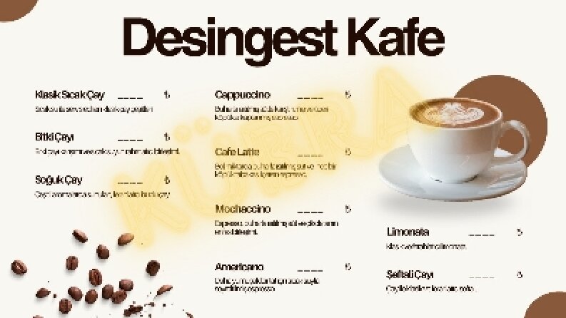 Menü & Katalog Tasarımı