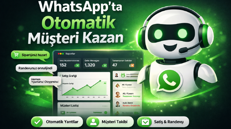Ben WhatsApp üzerinden otomatik müşteri kazandırırım