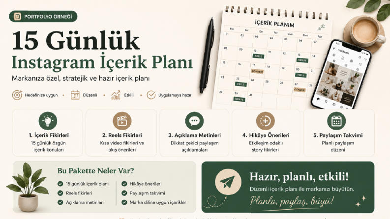15 Günlük Instagram İçerik Planı Örneği