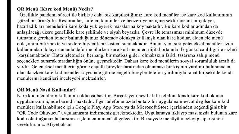 Qr Menü Nedir?