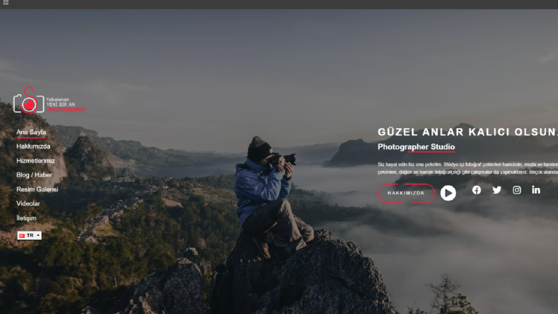Fotoğrafçı Web Sitesi