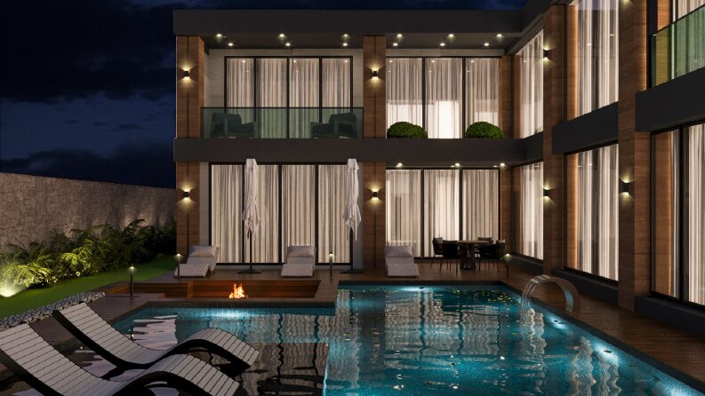 Villa Cephe Tasarımı - 3dsmax