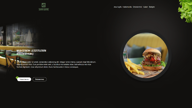 Sukra Gurme Web UI Design