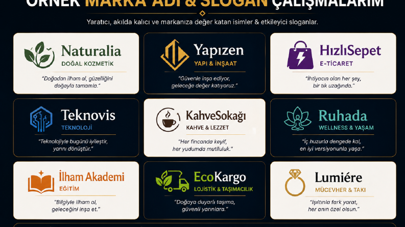 Marka adı ve slogan oluşturma
