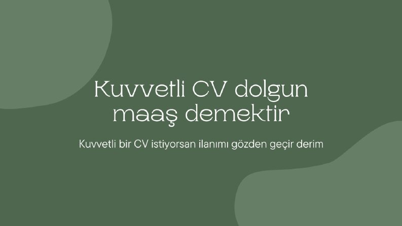 Etkili CV Yazımı