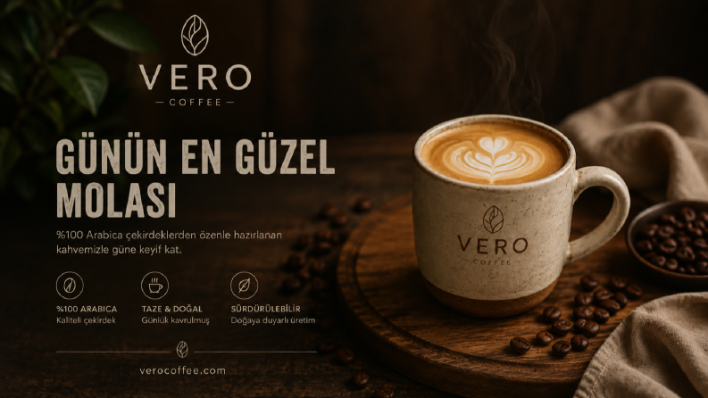 Vera Kahve Markası İçin Sosyal Medya Konsept Tasarımı