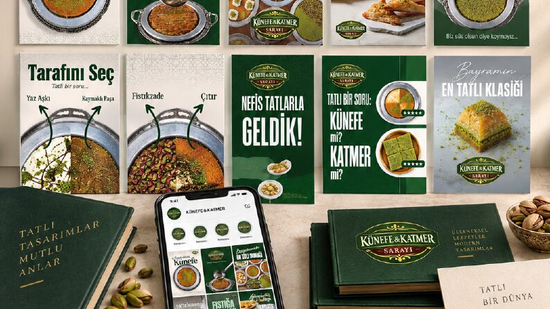 Künefe Katmer Sarayı | Sosyal Medya Tasarımları