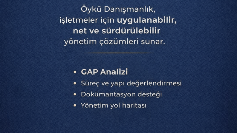 Bu Bir Danışmanlık Değil, Bir Yönetim Dönüşümüdür.