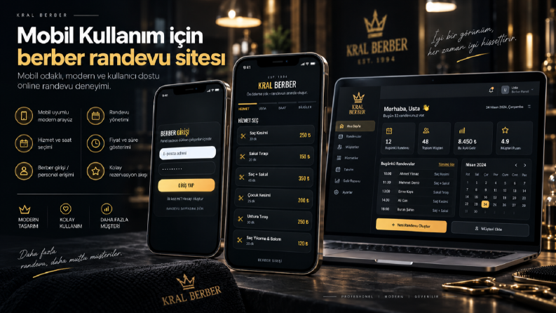 Modern ve Kullanıcı Dostu Online Randevu Sistemi