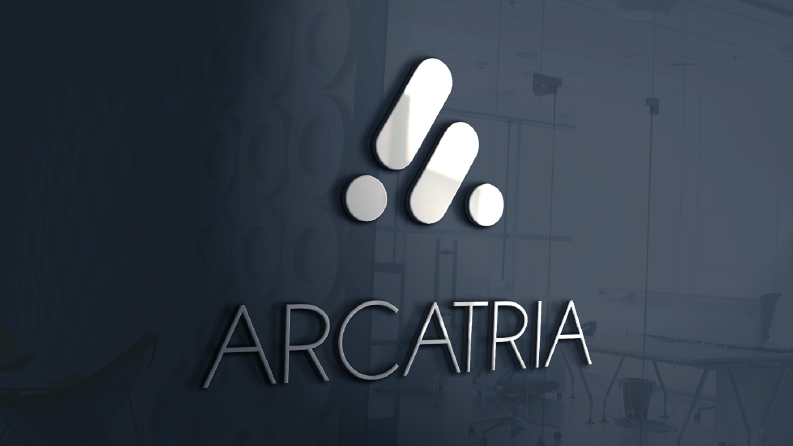 Arcatria kurumsal kimlik logo çalışması