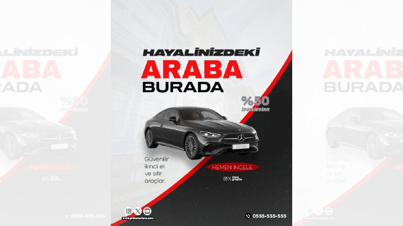 Prime Motors – Oto Galeri Sosyal Medya Reklam Tasarımı