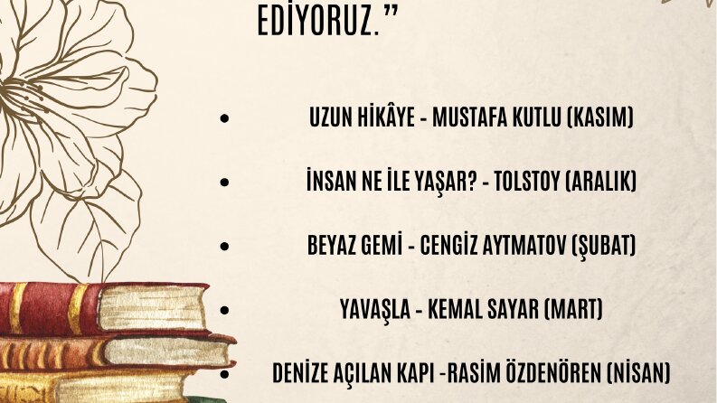 Kültürel Etkinlik ve Okuma Programı Afiş Tasarımı.