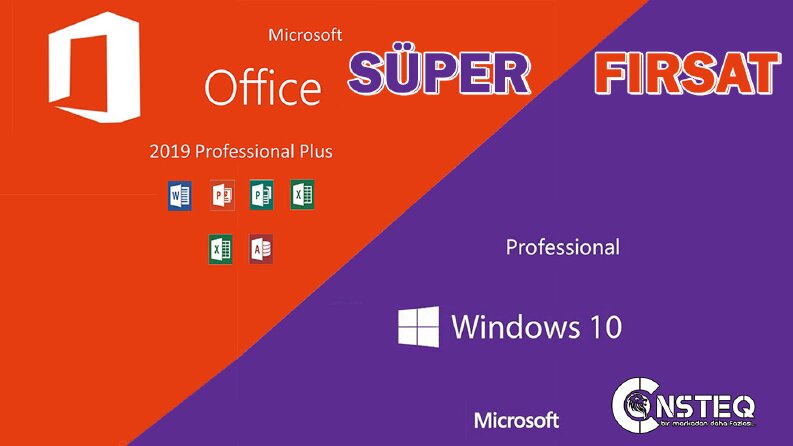 Windows 10 Pro ve Office 2019 Lisans Hizmeti