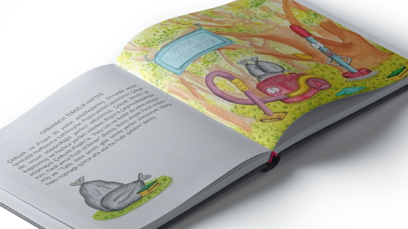 Ormanda Temizlik Haftası - Kitap Resimleme