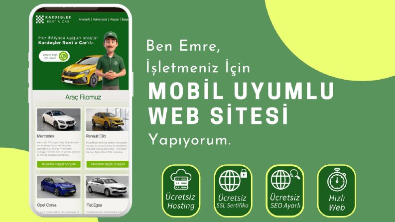 Rent A Car İşletmesi Taslak Web Site Tasarımı