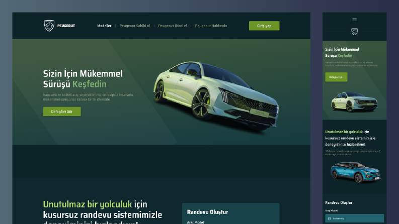 Car Website Uİ Design