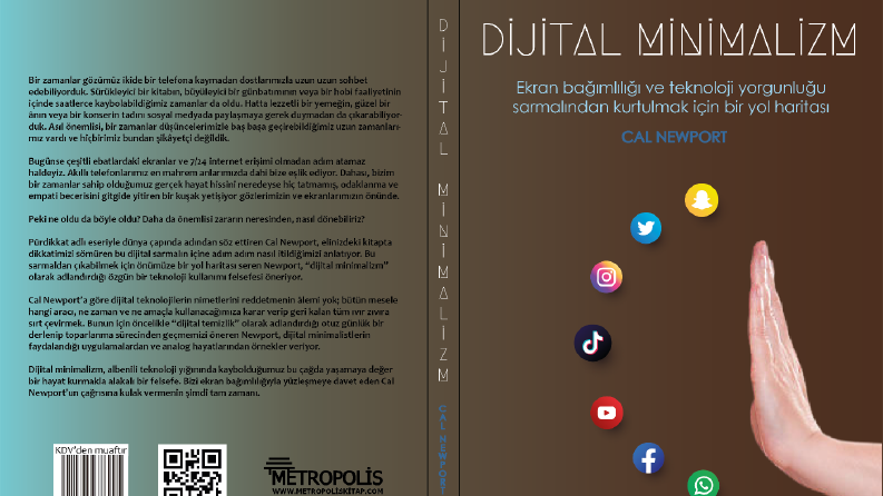 Dijital Minimalizm Kitap Kapağı Tasarımı