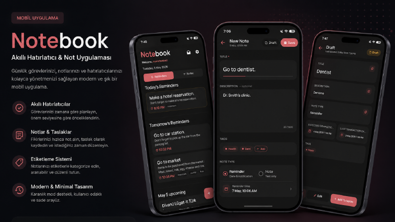 Mobil Uygulama UI/UX Tasarımı