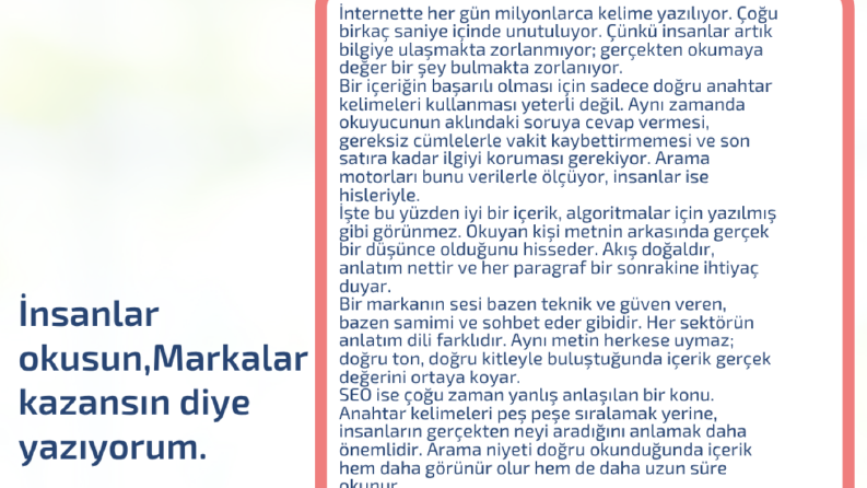 İnsanlar okusun, markalar kazansın diye yazıyorum.