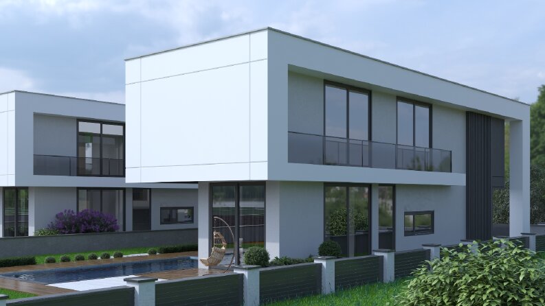 Mimari 3D Yapı Cephe Tasarımı