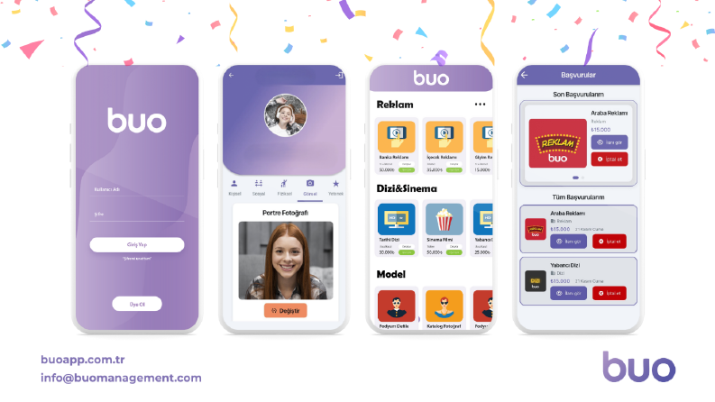 buo mobil uygulama tasarımı