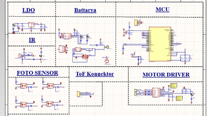 Sumo Robot kontrol kartı tasarımım