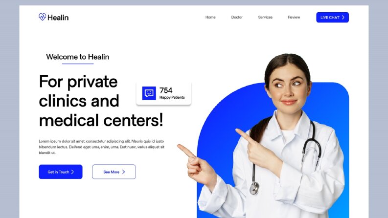  Healin ✦ Tıp ve Sağlık Hizmetleri Şablonu