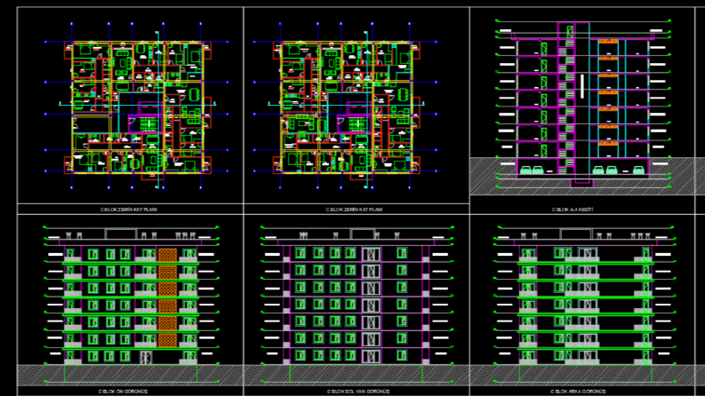 Mimari Konut Tasarımı – AutoCAD Plan, Kesitler veGörünüşler