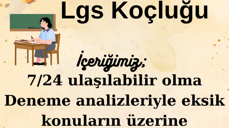 Online LGS Koçluğu & İngilizce Dersleri |Kişiye Özel Program