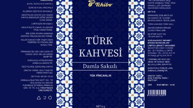 Kahve Paketi Tasarımı