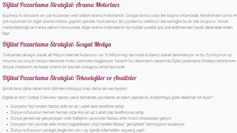 Gerçek İş Örneği