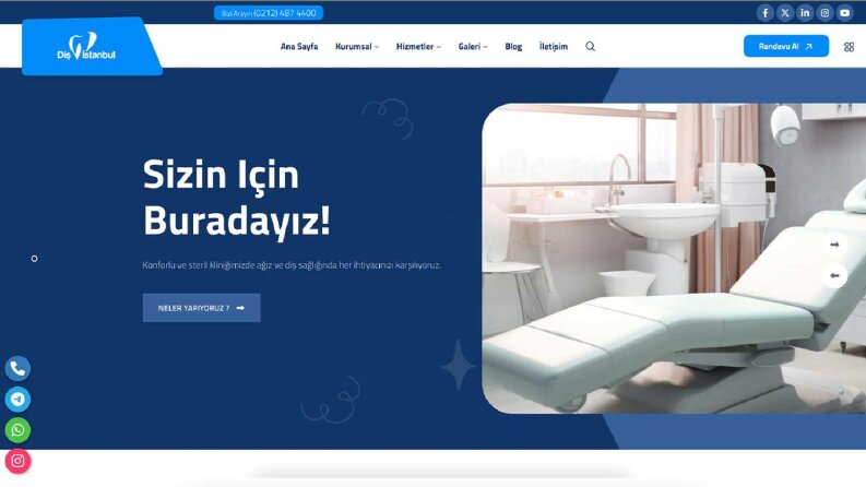 Diş İstanbul - Web Site Çalışması