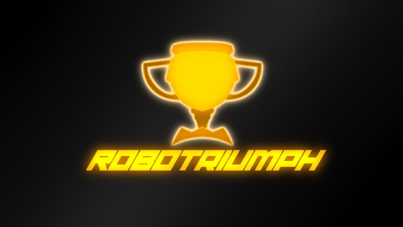 "Robotriumph" Adına Tasarlanan Parlak ve Modern Logo