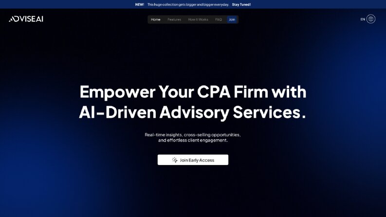 AdviseAI Website Tasarımı